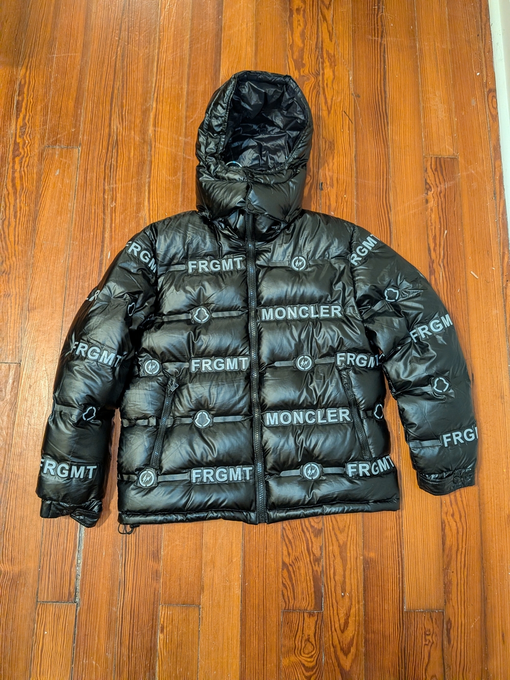 AUTHENTIC 2024 Black Moncler x Fragment CAPSULE COLLECTION puffer jacket